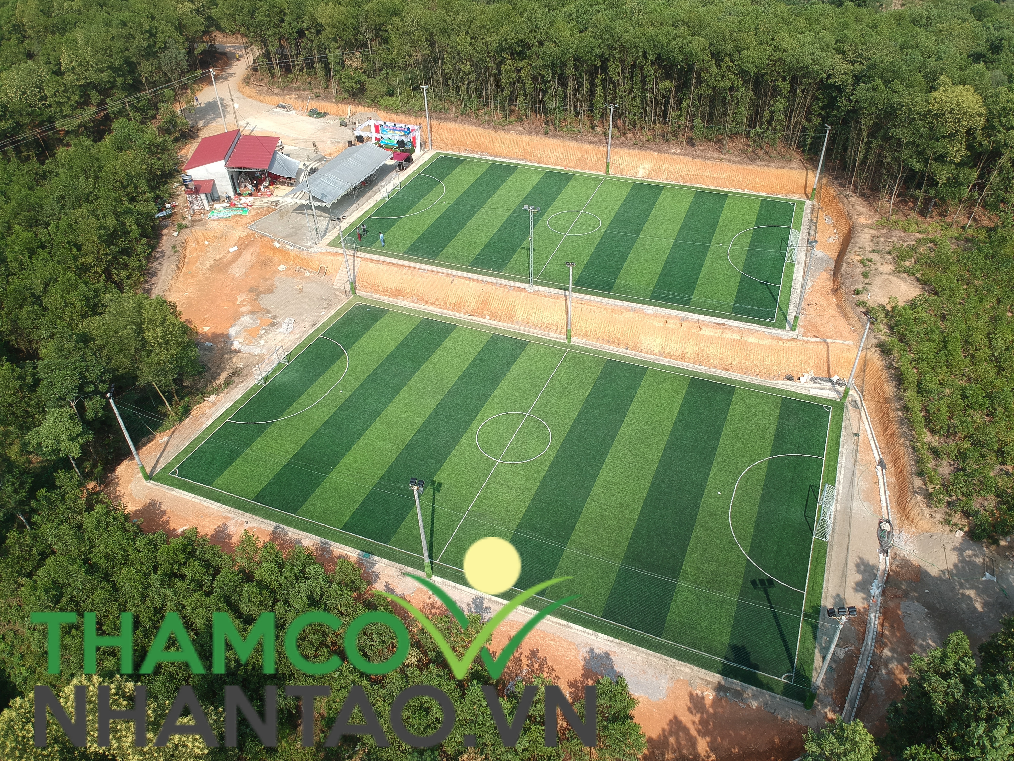 Một vài hình ảnh của dự án sân bóng đá tại Phú Bình, Thái Nguyên: 2