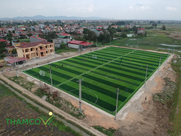 Một vài hình ảnh của dự án sân bóng đá tại Quế Võ, Bắc Ninh: 1