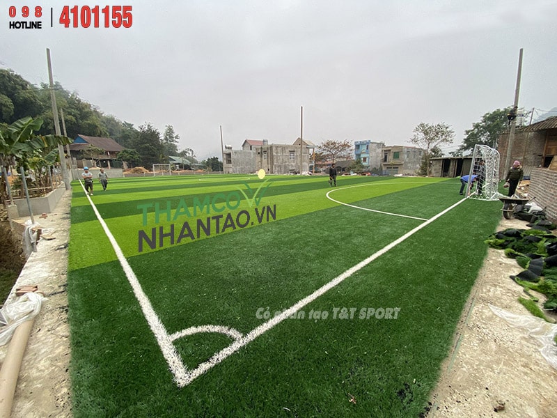 Một vài hình ảnh của dự án sân bóng đá cỏ nhân tạo tại Bản Kép, Tuần Giáo, Điện Biên: 4