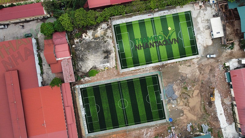 Một vài hình ảnh của dự án sân bóng đá cỏ nhân tạo tại Cổng Ô, Sơn Tây, Hà Nội: 5