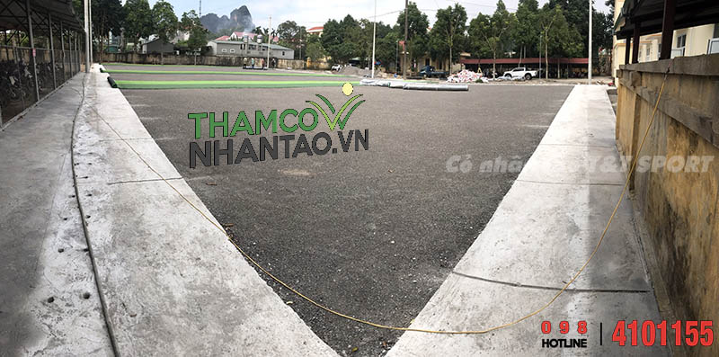Một vài hình ảnh của dự án sân bóng đá cỏ nhân tạo tại Tân Lạc, Hòa Bình: 1