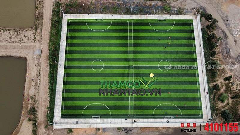 Một vài hình ảnh của dự án sân bóng đá cỏ nhân tạo tại Thường Tín, Hà Nội: 2