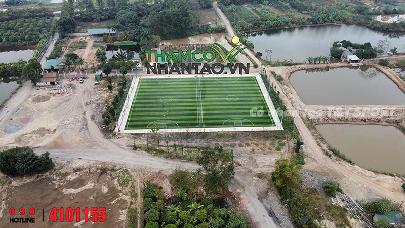 Một vài hình ảnh của dự án sân bóng đá cỏ nhân tạo tại Thường Tín, Hà Nội: 6