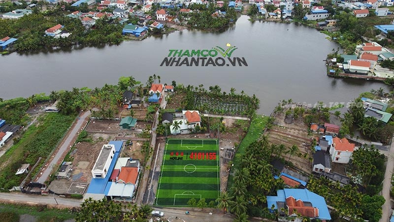 Một vài hình ảnh của dự án sân bóng đá cỏ nhân tạo tại Thủy Nguyên, Hải Phòng: 2