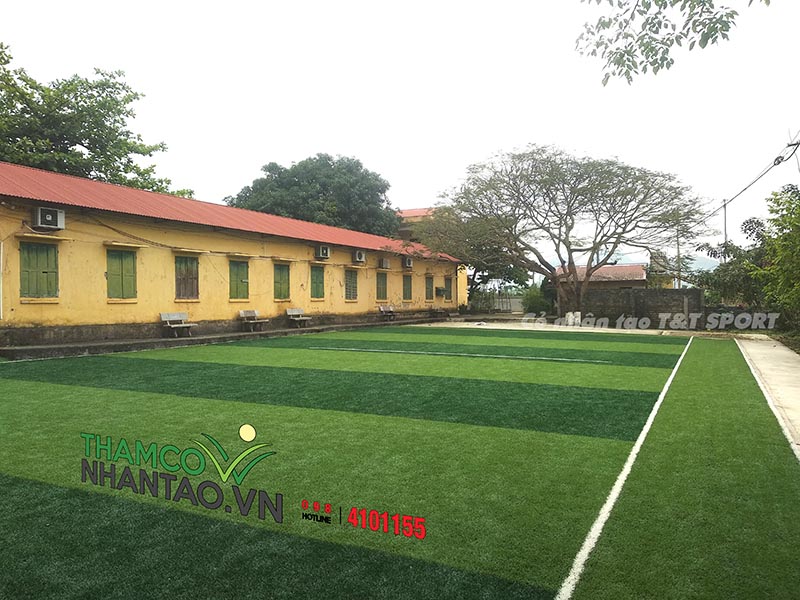 Một vài hình ảnh của dự án sân bóng đá cỏ nhân tạo tại trường THCS Chùa Hang II, Thái Nguyên: 4