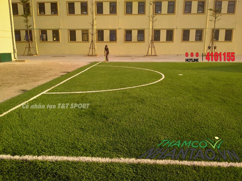 Một vài hình ảnh của dự án sân bóng đá cỏ nhân tạo tại trường THCS Hợp Đồng, Chương Mỹ Hà Nội: 7