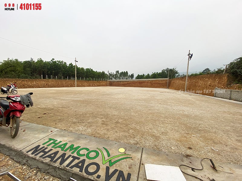 Một vài hình ảnh của dự án sân bóng đá cỏ nhân tạo tại Cự Đồng, Thanh Sơn, Phú Thọ: 2