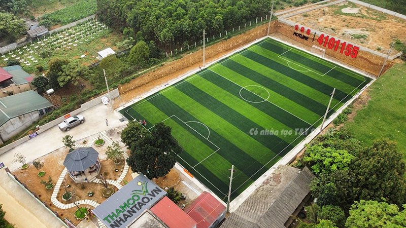 Một vài hình ảnh của dự án sân bóng đá cỏ nhân tạo tại Cự Đồng, Thanh Sơn, Phú Thọ: 5