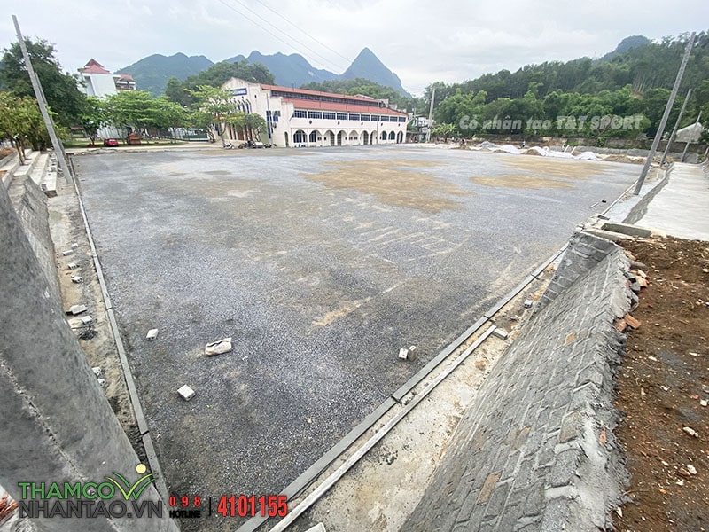 Một vài hình ảnh của dự án sân bóng đá cỏ nhân tạo tại thành phố Hà Giang: 3
