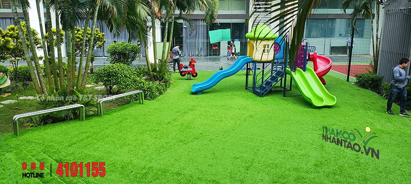 Một vài hình ảnh của dự án sân chơi cỏ nhân tạo Chung cư cao cấp TSQ, Hà Đông, Hà Nội: 6