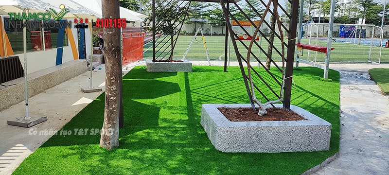 Một vài hình ảnh của dự án sân chơi cỏ nhân tạo Hệ thống giáo dục Alpha School Hà Đông, Hà Nội: 6