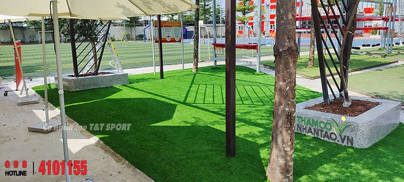 Một vài hình ảnh của dự án sân chơi cỏ nhân tạo Hệ thống giáo dục Alpha School Hà Đông, Hà Nội: 7