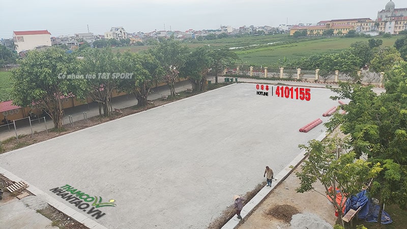 Một vài hình ảnh của dự án sân bóng đá cỏ nhân tạo trường THCS Xuân Tiến, Xuân Trường, Nam Định: 3