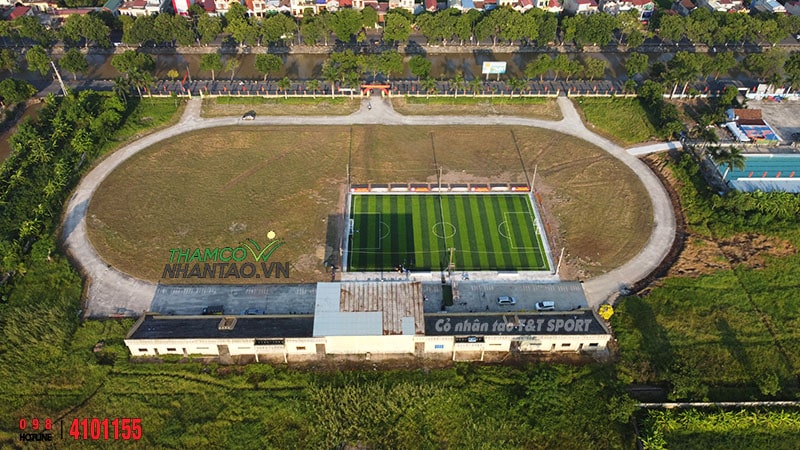 Một vài hình ảnh của dự án sân bóng đá cỏ nhân tạo cho Trung tâm thể thao thị trấn Liễu Đề, Nghĩa Hưng, Na 4