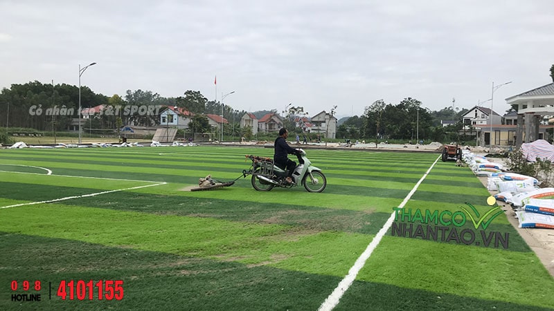 Một vài hình ảnh của dự án sân bóng đá cỏ nhân tạo nhà văn hóa thôn Quảng Cư, Quang Sơn, Lập Thạch, Vĩnh Ph 4