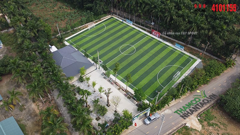 Một vài hình ảnh của dự án sân bóng đá cỏ nhân tạo Mr Thêm - Bích, tại Đồng Trạng, Cổ Đông, Sơn Tây, Hà  7