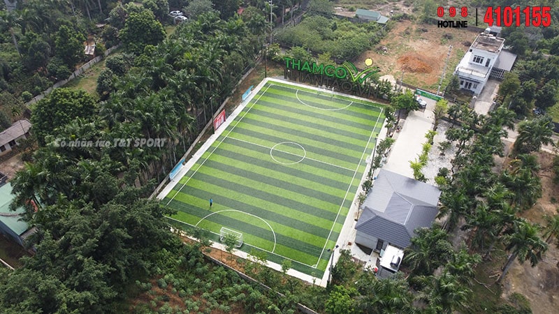 Một vài hình ảnh của dự án sân bóng đá cỏ nhân tạo Mr Thêm - Bích, tại Đồng Trạng, Cổ Đông, Sơn Tây, Hà  8