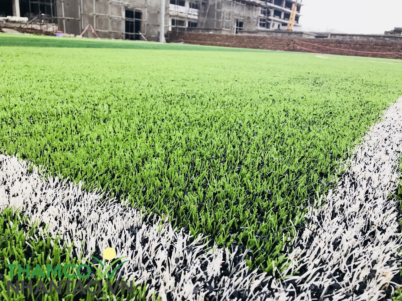 Một vài hình ảnh của dự án Sân bóng đá cỏ nhân tạo Crown Villas Thái Hưng 5