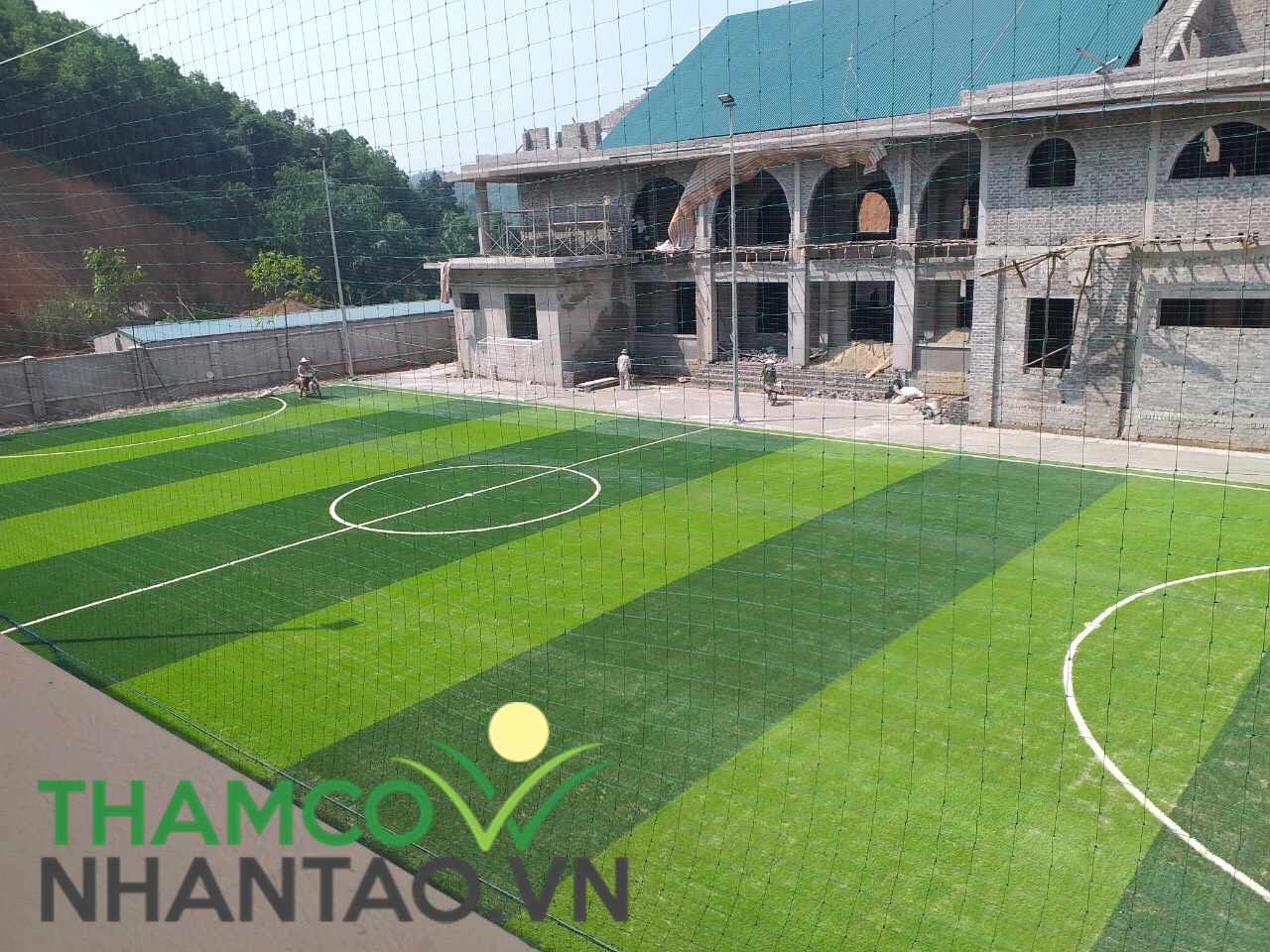 Một vài hình ảnh của dự án sân bóng đá tòa án tỉnh Yên Bái: 2