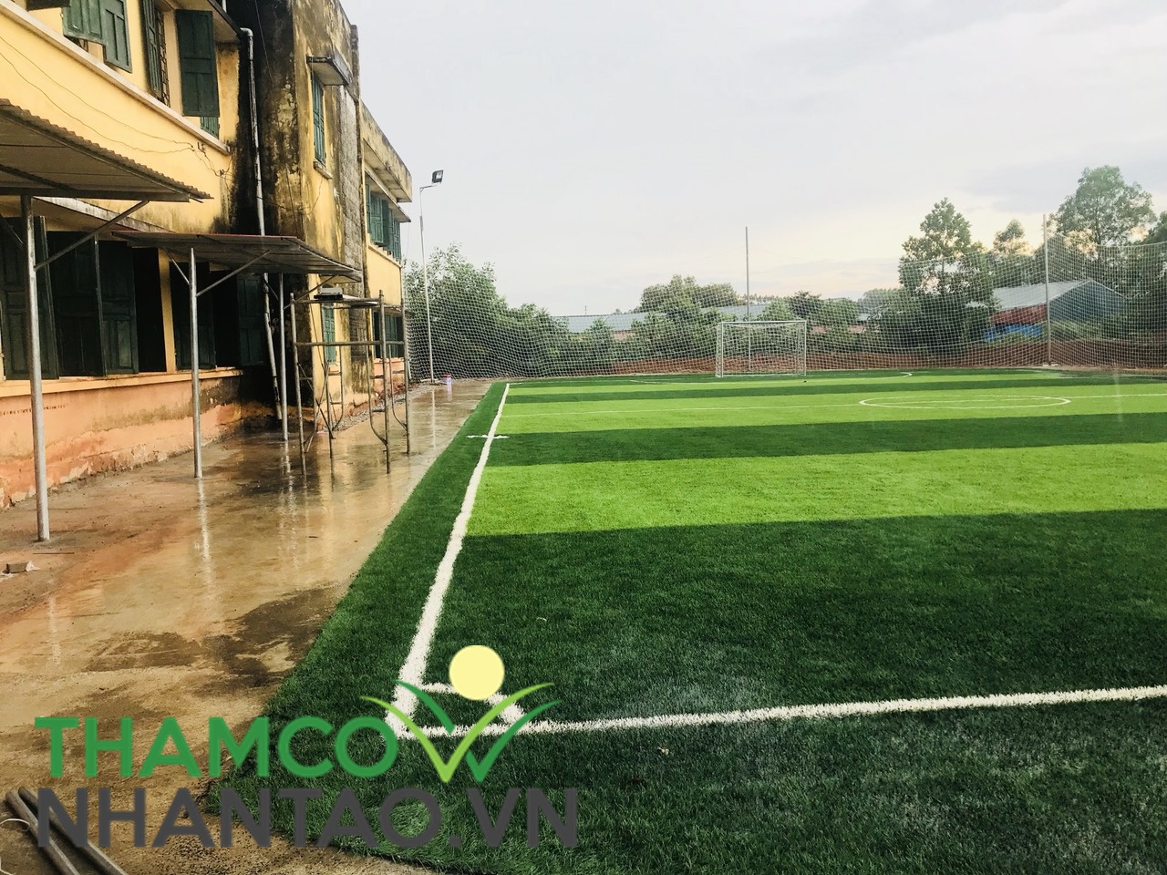 Một vài hình ảnh của dự án sân bóng đá trường tiểu học Phồn Xương, Yên Thế, Bắc Giang: 4