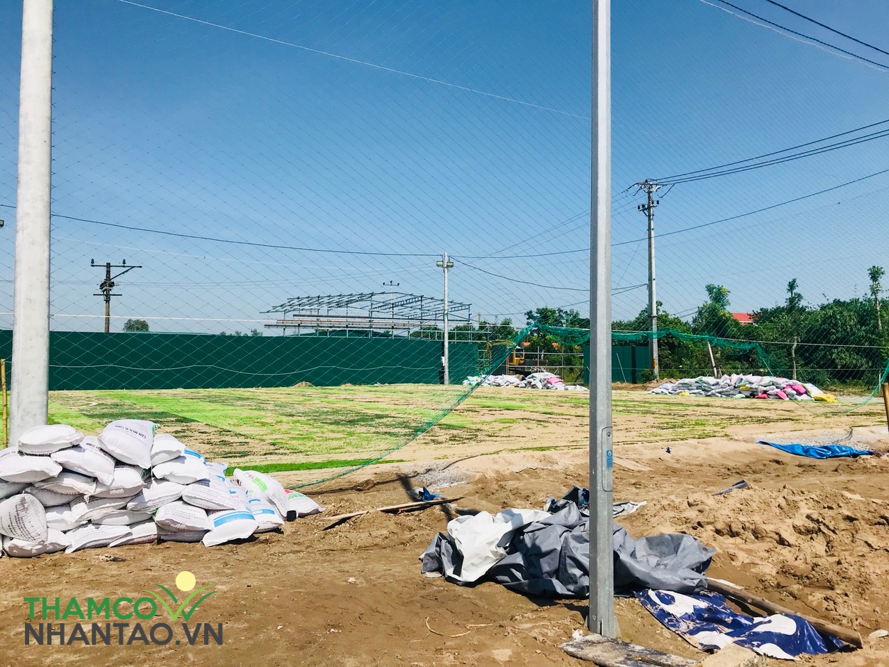 Một vài hình ảnh của dự án sân bóng đá tại huyện Thường Tín, Hà Nội: 2
