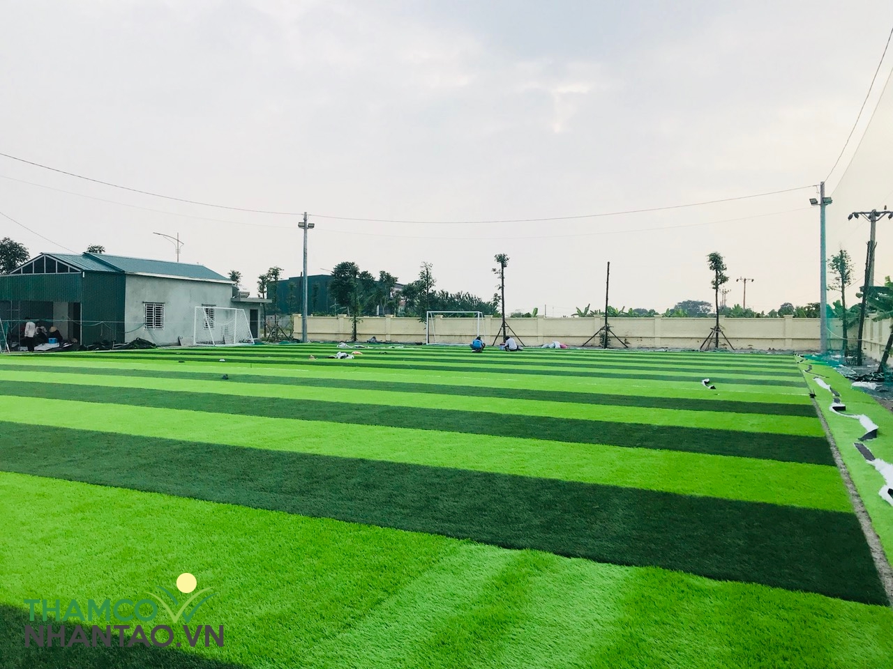 Một vài hình ảnh của dự án sân bóng đá tại huyện Thường Tín, Hà Nội: 5