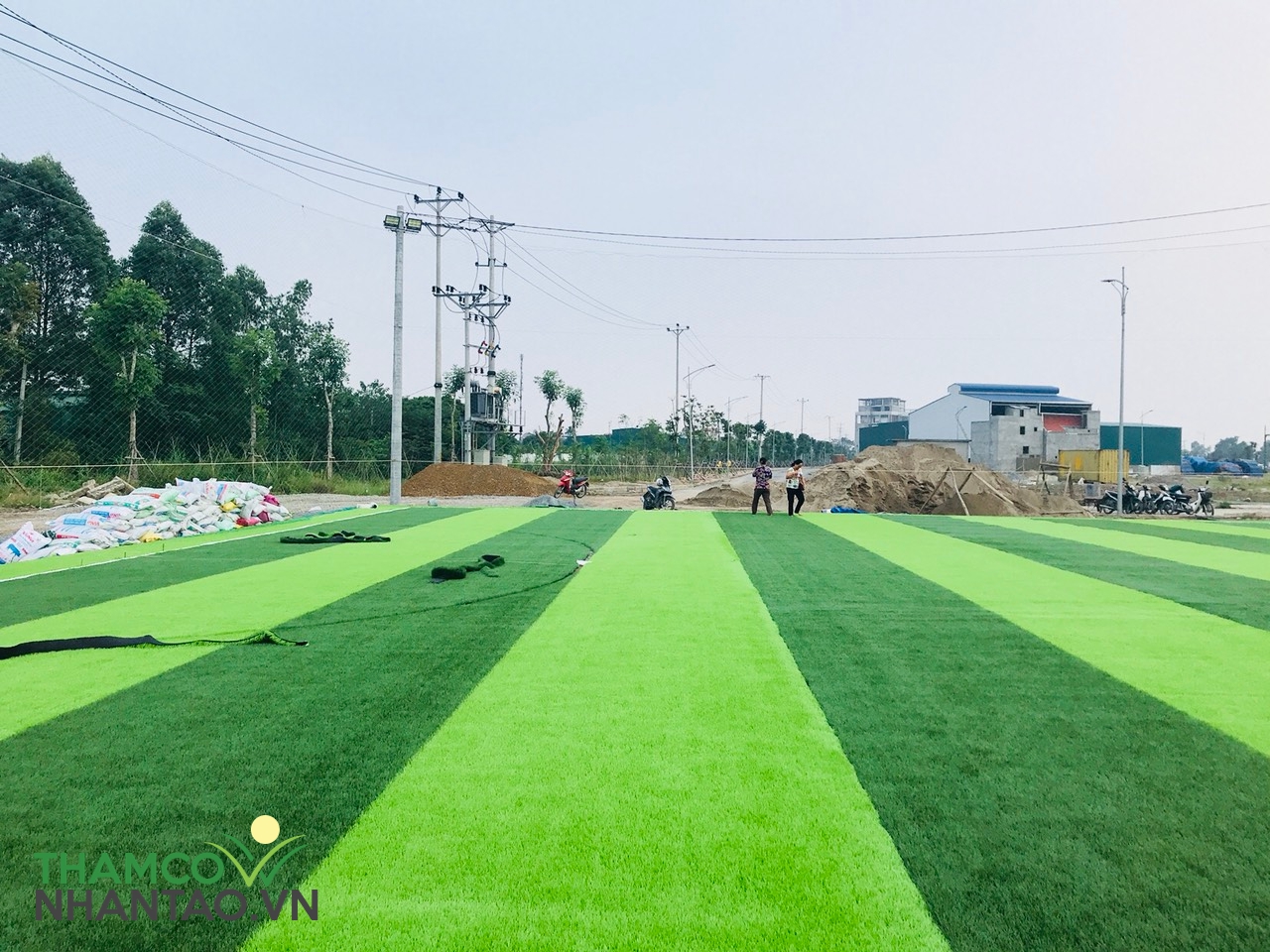 Một vài hình ảnh của dự án sân bóng đá tại huyện Thường Tín, Hà Nội: 3