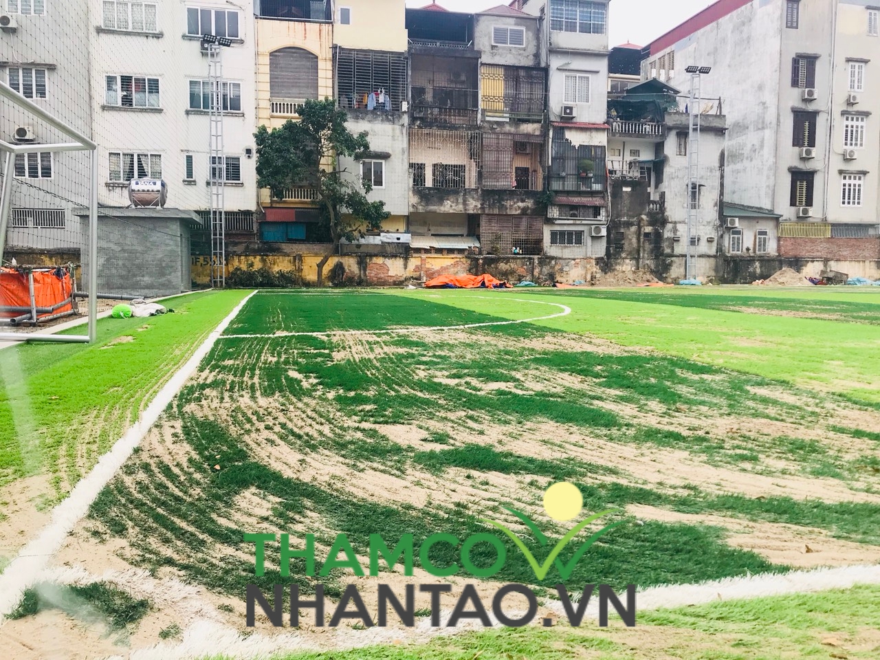 Một vài hình ảnh của dự án sân bóng đá tại Học viện Quốc phòng, Hà Nội: 4