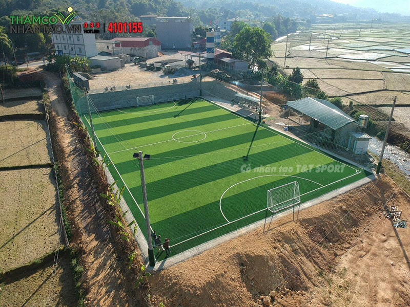 Một vài hình ảnh của dự án sân bóng đá cỏ nhân tạo tại Tuần Giáo, Điện Biên: 5