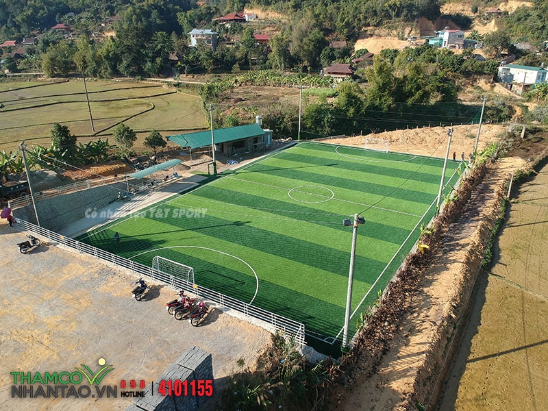 Một vài hình ảnh của dự án sân bóng đá cỏ nhân tạo tại Tuần Giáo, Điện Biên: 3