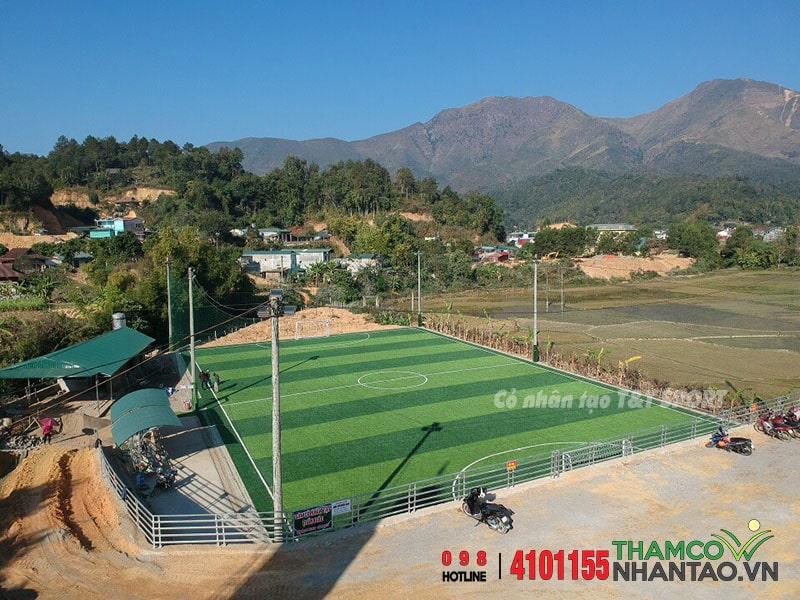 Một vài hình ảnh của dự án sân bóng đá cỏ nhân tạo tại Tuần Giáo, Điện Biên: 4