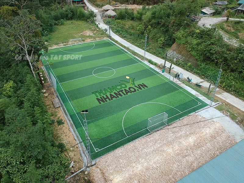 Một vài hình ảnh của dự án sân bóng đá cỏ nhân tạo tại Tả Phìn Hồ, Hà Giang 1