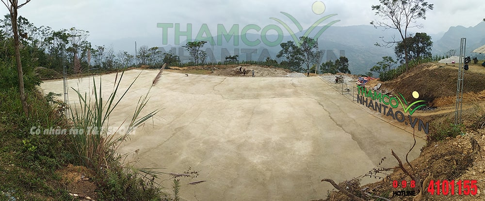 Một vài hình ảnh của dự án sân bóng đá cỏ nhân tạo tại Na Hang, Tuyên Quang 1