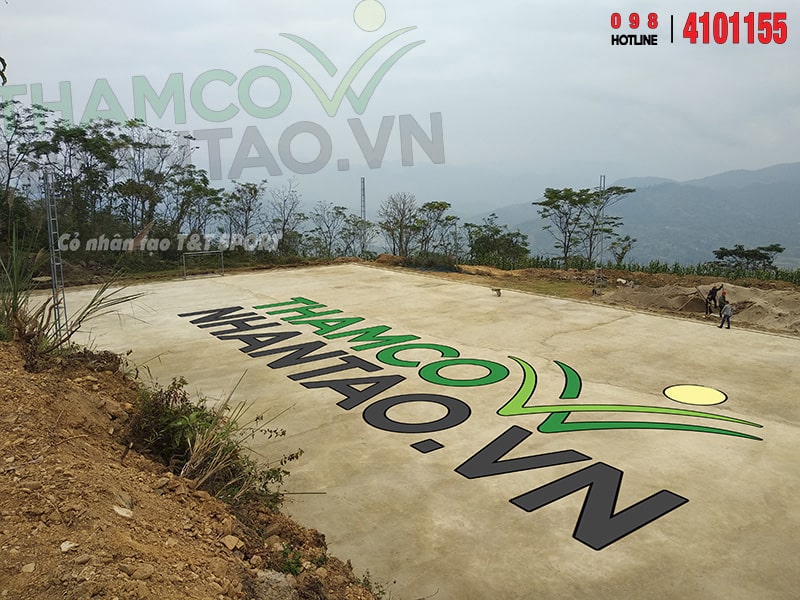 Một vài hình ảnh của dự án sân bóng đá cỏ nhân tạo tại Na Hang, Tuyên Quang 3