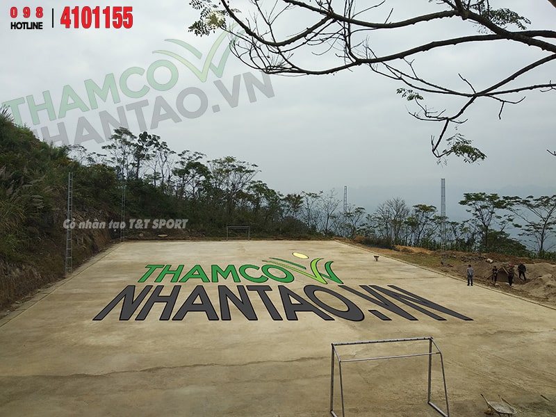 Một vài hình ảnh của dự án sân bóng đá cỏ nhân tạo tại Na Hang, Tuyên Quang 2