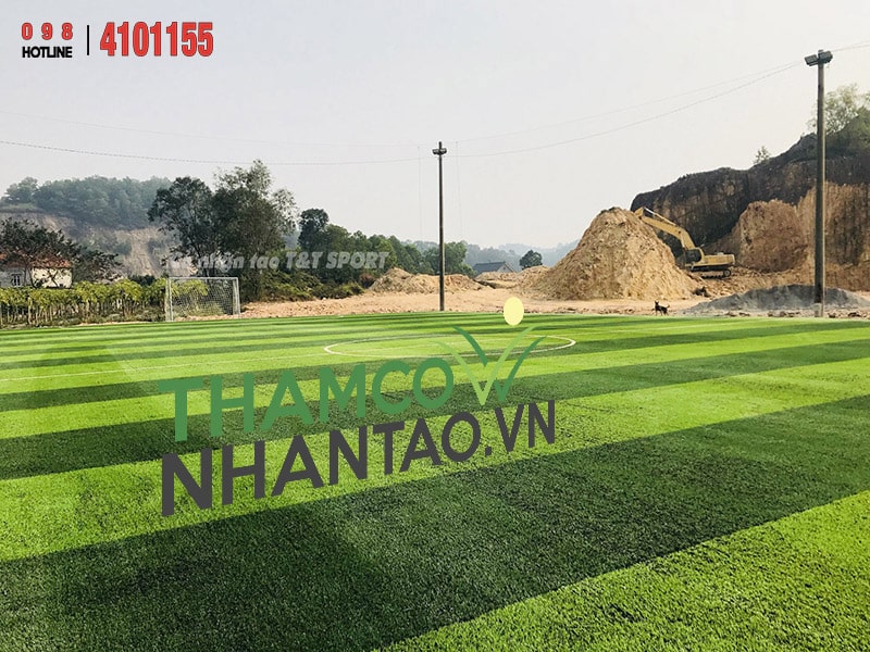 Một vài hình ảnh của dự án sân bóng đá cỏ nhân tạo tại Sóc Sơn, Hà Nội: 1