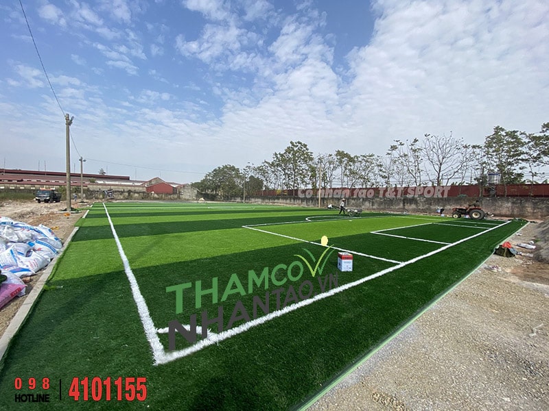 Một vài hình ảnh của dự án sân bóng đá cỏ nhân tạo tại Sơn Tây, Hà Nội: 3