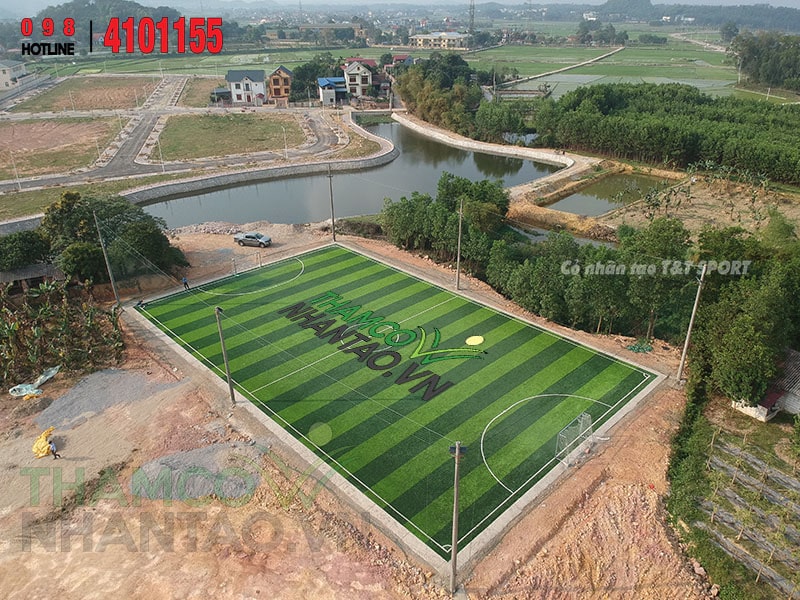Một vài hình ảnh của dự án sân bóng đá cỏ nhân tạo tại Sóc Sơn, Hà Nội: 6