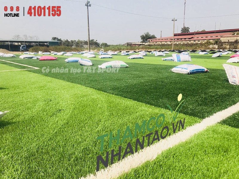 Một vài hình ảnh của dự án sân bóng đá cỏ nhân tạo tại Sơn Tây, Hà Nội: 4