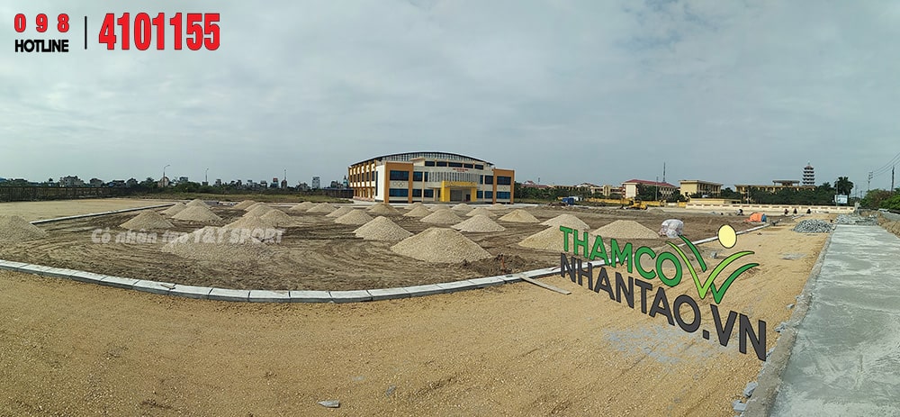 Một vài hình ảnh của dự án sân bóng đá cỏ nhân tạo tại Xuân Trường, Nam Định 1
