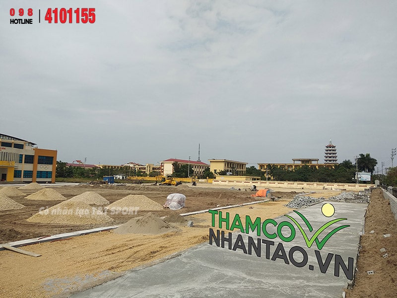 Một vài hình ảnh của dự án sân bóng đá cỏ nhân tạo tại Xuân Trường, Nam Định 2