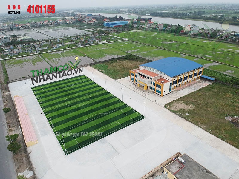 Một vài hình ảnh của dự án sân bóng đá cỏ nhân tạo tại Xuân Trường, Nam Định 5