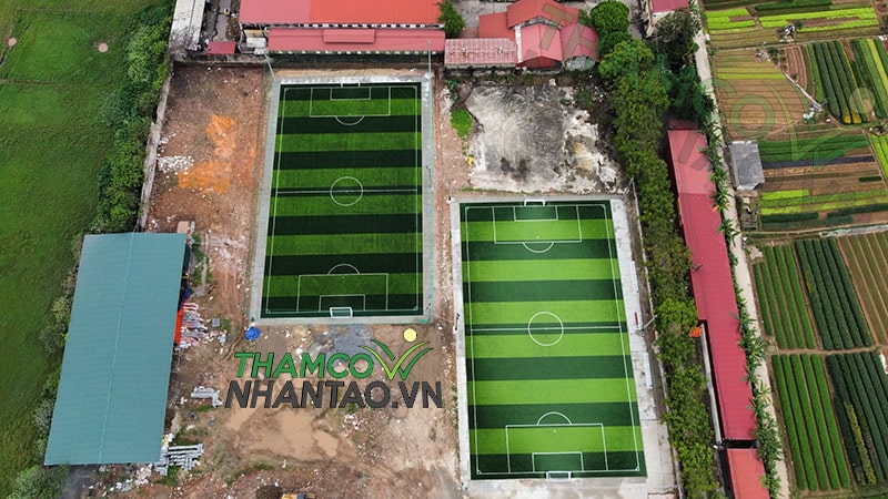 Một vài hình ảnh của dự án sân bóng đá cỏ nhân tạo tại Cổng Ô, Sơn Tây, Hà Nội: 3