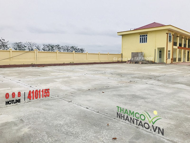 Một vài hình ảnh của dự án sân bóng đá cỏ nhân tạo tại trường tiểu học Tam Đa, Yên Phong, Bắc Ninh: 2