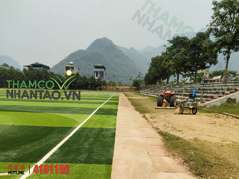 Một vài hình ảnh của dự án sân bóng đá cỏ nhân tạo tại trung tâm thông tin huyện Quan Hóa, Thanh Hóa: 4