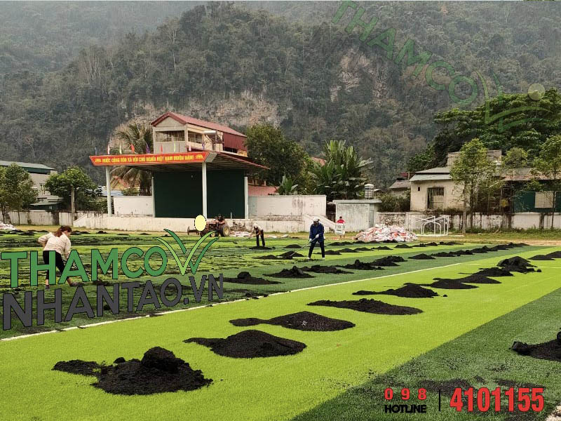 Một vài hình ảnh của dự án sân bóng đá cỏ nhân tạo tại trung tâm thông tin huyện Quan Hóa, Thanh Hóa: 5