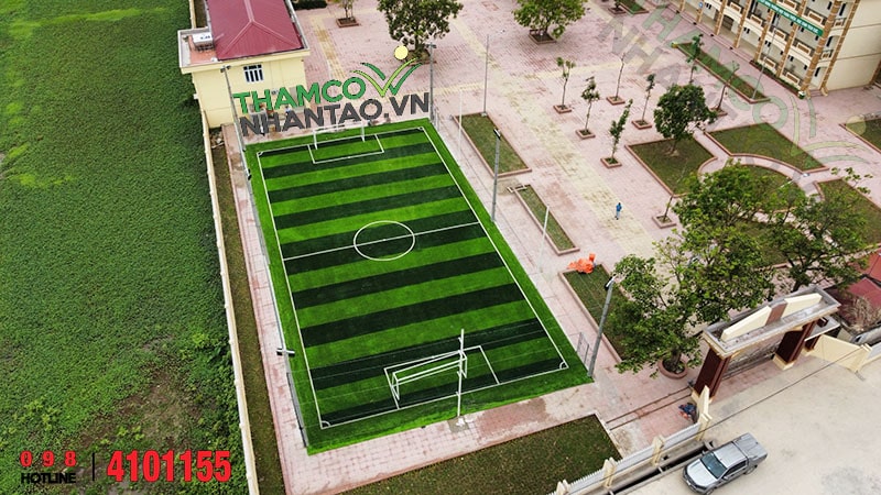 Một vài hình ảnh của dự án sân bóng đá cỏ nhân tạo tại trường tiểu học Tam Đa, Yên Phong, Bắc Ninh: 4