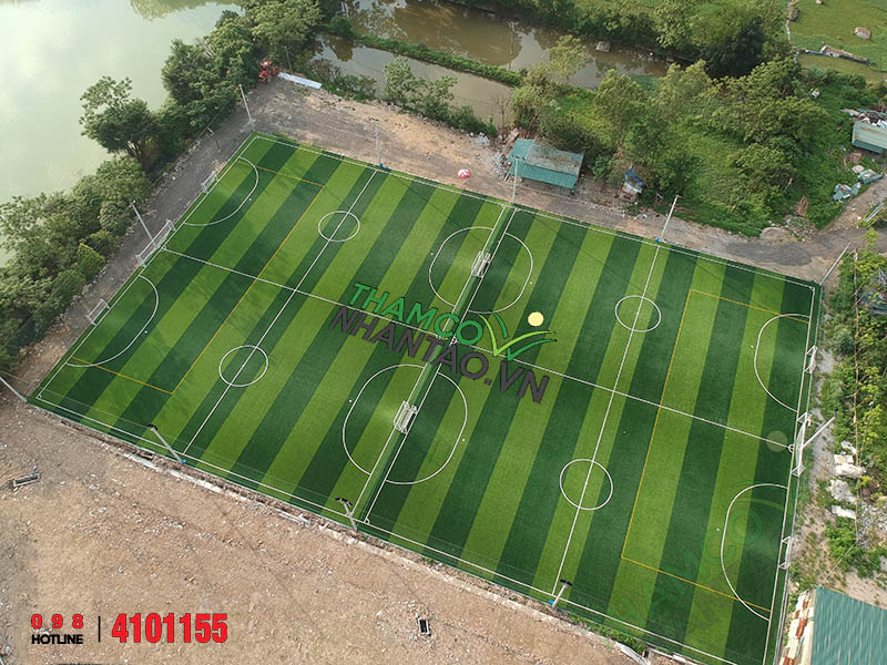 Một vài hình ảnh của dự án sân bóng đá cỏ nhân tạo tại Triều Khúc, Thanh Trì, Hà Nội: 1
