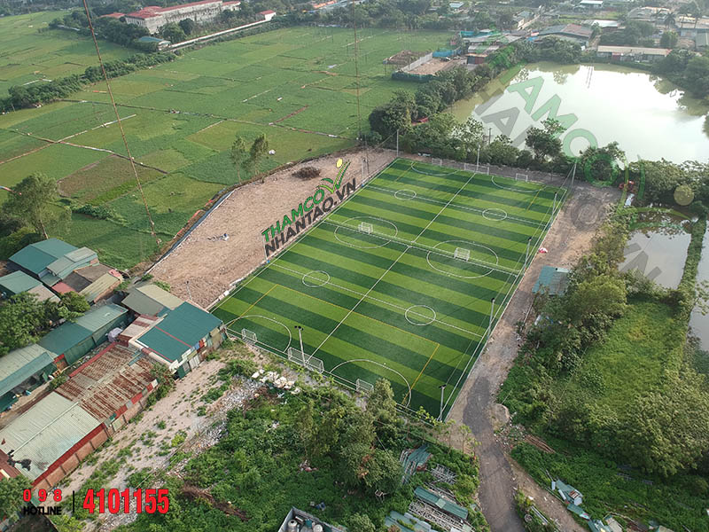 Một vài hình ảnh của dự án sân bóng đá cỏ nhân tạo tại Triều Khúc, Thanh Trì, Hà Nội: 6