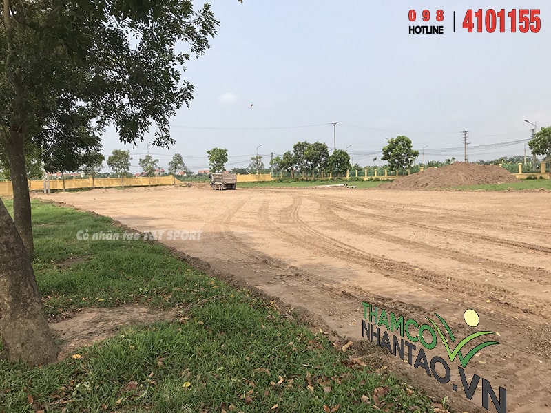 Một vài hình ảnh của dự án sân bóng đá cỏ nhân tạo tại Yên Lạc, Vĩnh Phúc: 1